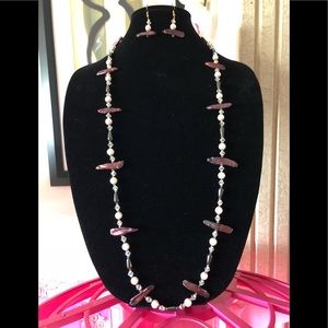 HEMA-BIWA BEADED NECKLACE.